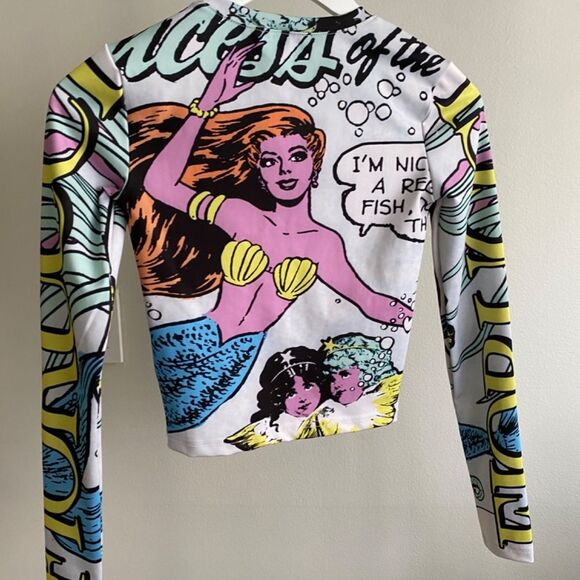 Fiorucci Multicolor Princess of the Sea Graphic Longsleeve Top - Picture 3 of 5